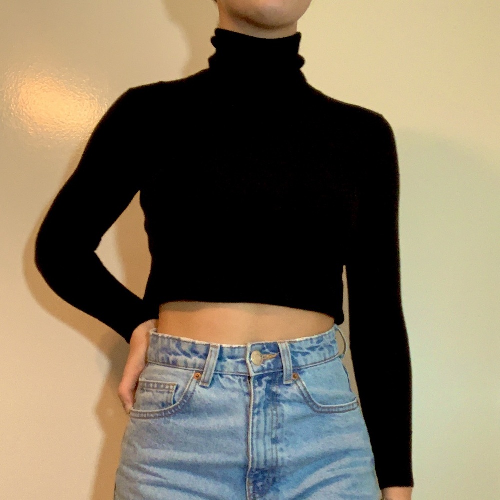 Black J. Crew Turtleneck